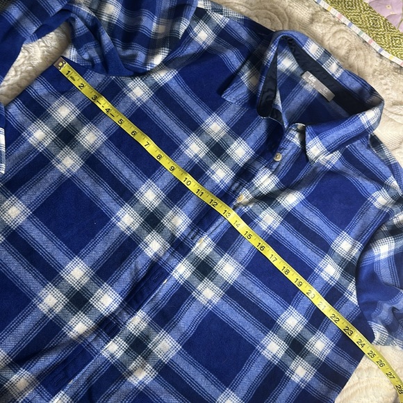 Lee Riders super soft Blue Plaid Button-Up Shirt XL - Picture 6 of 10